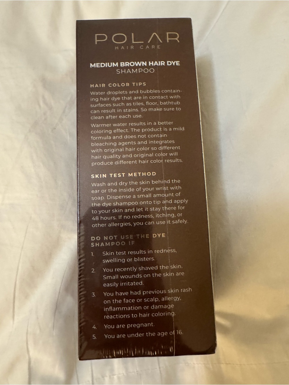 NWT- POLAR Medium Brown Hair Dye Shampoo. - Picture 3 of 7